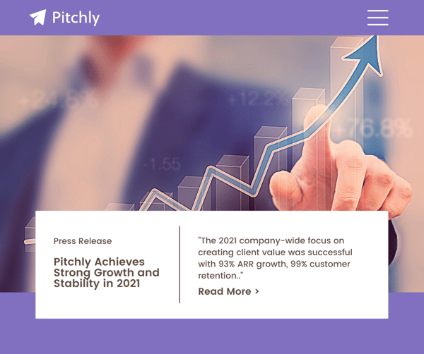 Pitchly Achieves Strong Growth and Stability in 2021